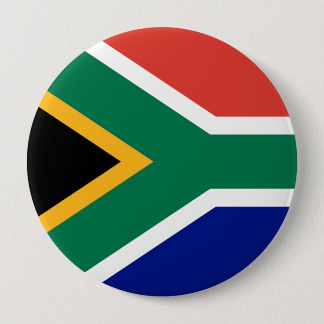 Flag of South Africa - Patriotic Pin Button Badge (Front)