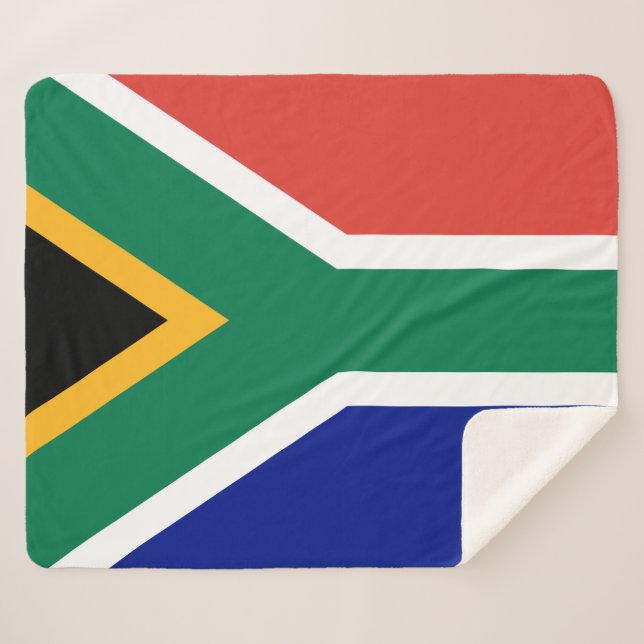 Flag of South Africa Sherpa Blanket (Front (Horizontal))