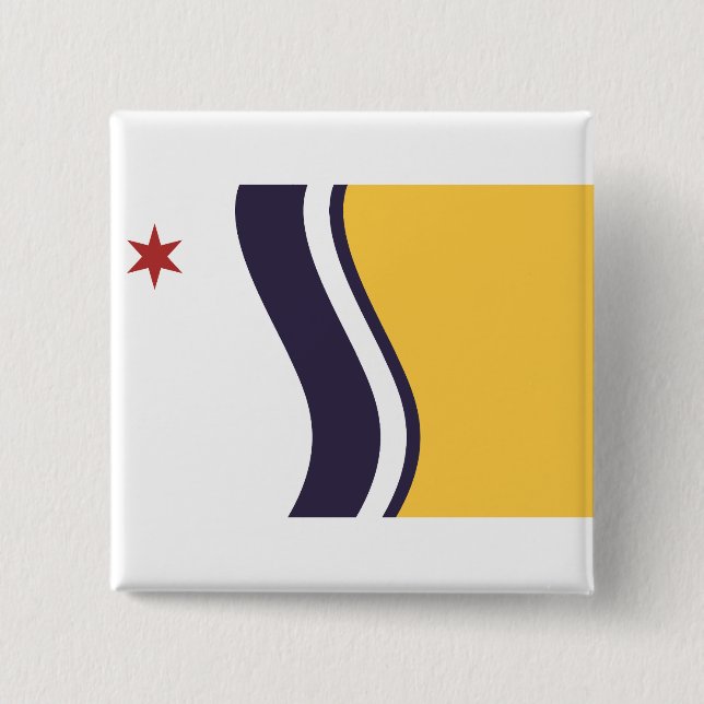 Flag of South Bend, Indiana Button (Front)