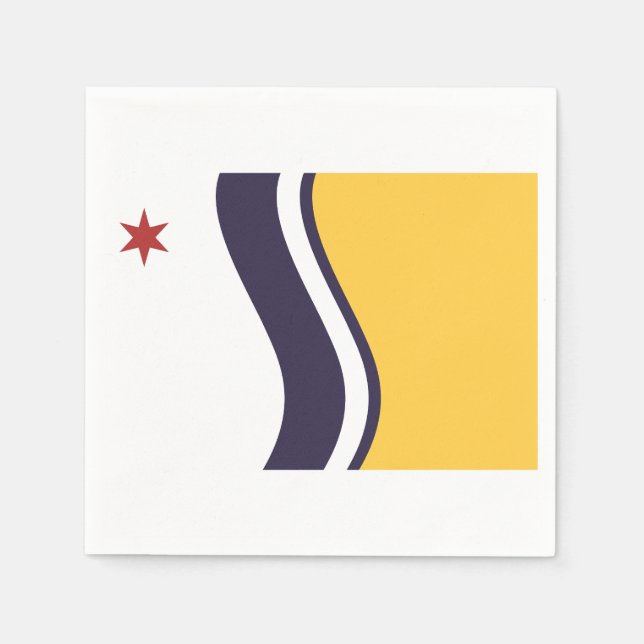 Flag of South Bend, Indiana Napkins (Front)