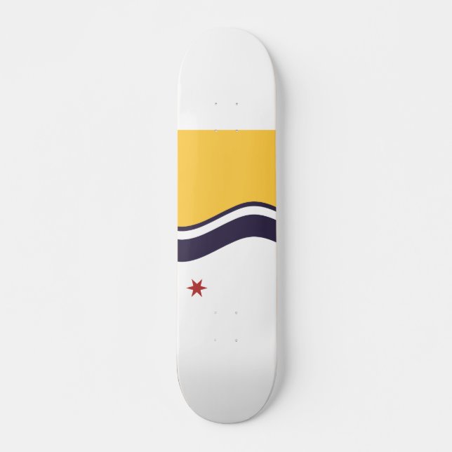 Flag of South Bend, Indiana Skateboard (Front)