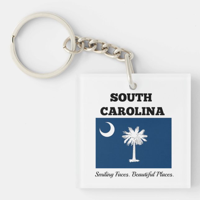 Flag of South Carolina Keychain (Front)