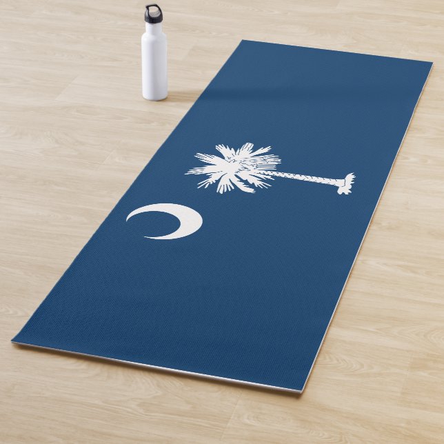 Flag of South Carolina (US State) Yoga Mat (In Situ)