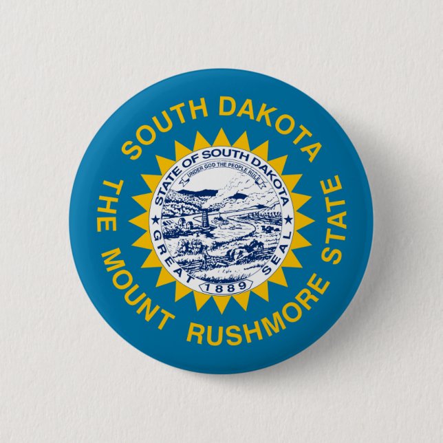 Flag of South Dakota Button (Front)