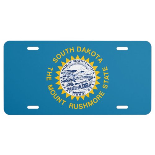 Flag of South Dakota License Plate
