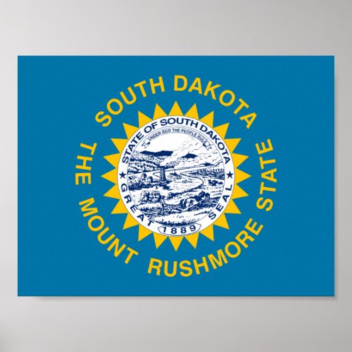 Flag of South Dakota Poster