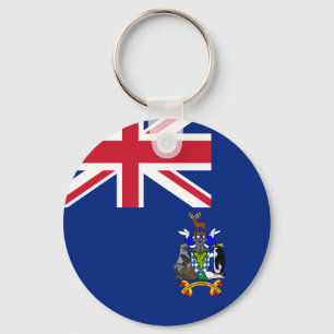 Flag of South Georgia and the South Sandwich Islan Keychain