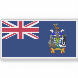 Flag of South Georgia & the South Sandwich Islands Sticker