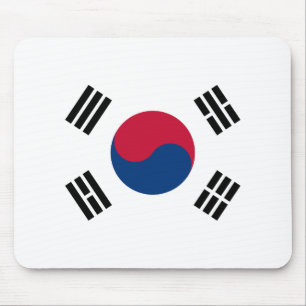 Flag of South Korea - 태극기 - 대한민국의 국기 Mouse Pad