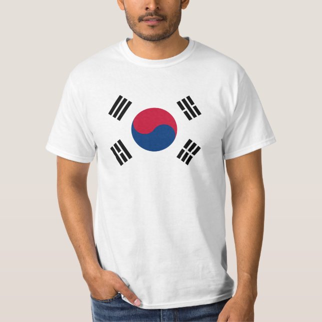 Flag of South Korea - 태극기 - 대한민국의 국기 T-Shirt (Front)