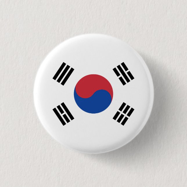 Flag of South Korea Button (Front)