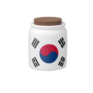 Flag of South Korea Candy Jar