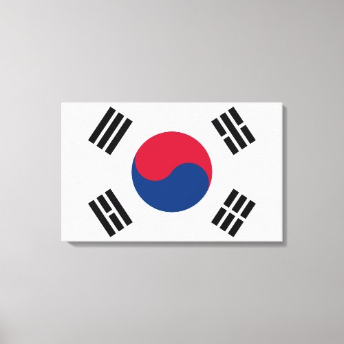 Flag of South Korea Canvas Print