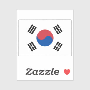 Flag of South Korea custom-cut Sticker