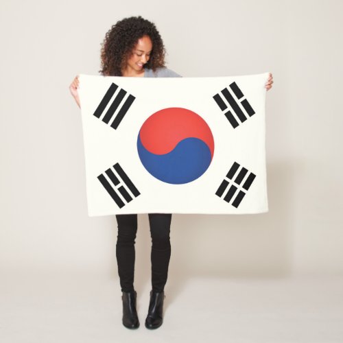Flag of South Korea Fleece Blanket