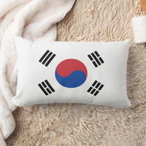 Flag of South Korea Lumbar Pillow