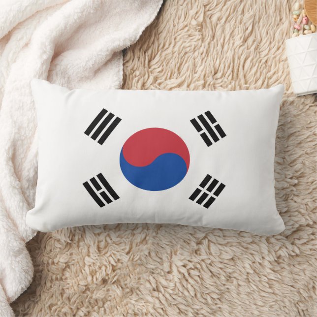 Flag of South Korea Lumbar Pillow (Blanket)