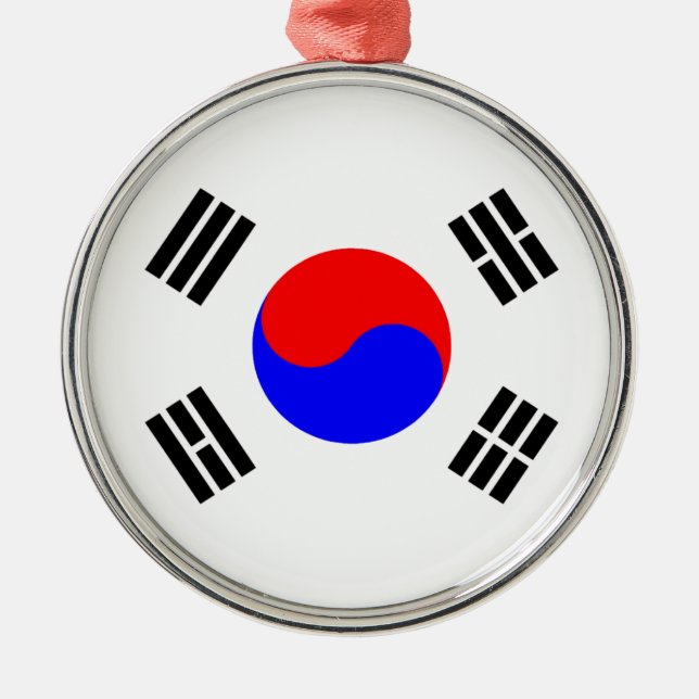 Flag of South Korea Metal Ornament (Front)