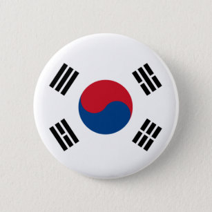 Flag of South Korea Pinback Button