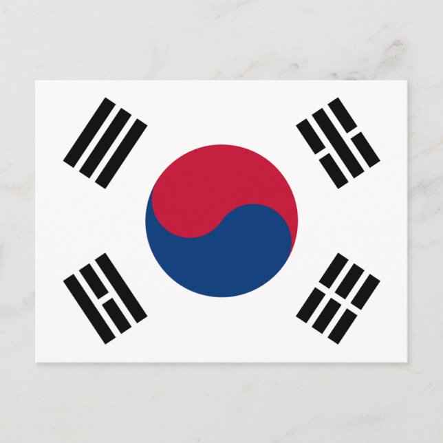 Flag of South Korea Postcard (Front)
