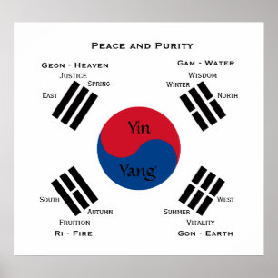 Flag of South Korea Poster