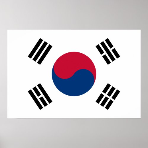 Flag of South Korea Poster