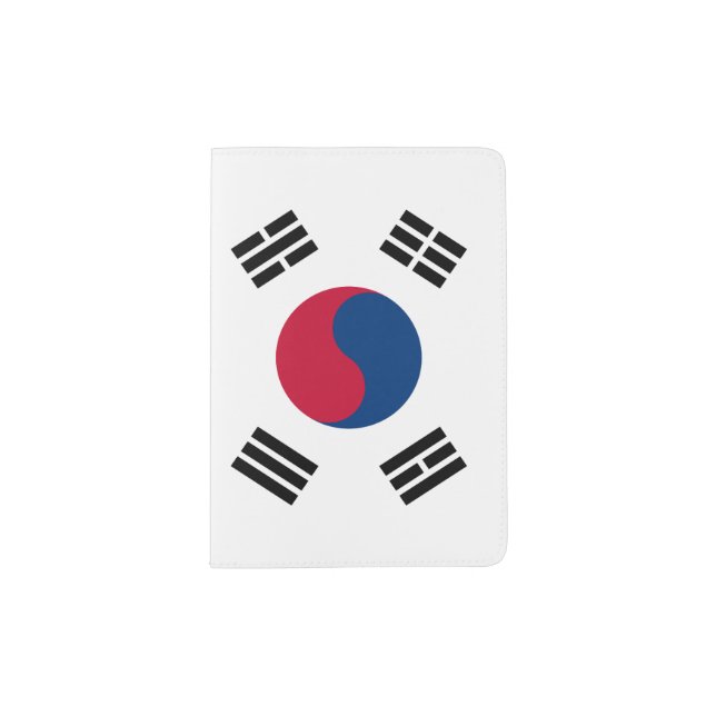 Flag of South Korea Poster Passport Holder (Front)