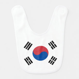 Flag of South Korea (ROK) Baby Bib