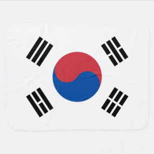 Flag of South Korea (ROK) Baby Blanket