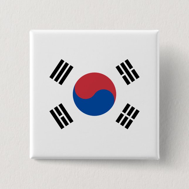 Flag of South Korea (ROK) Button (Front)