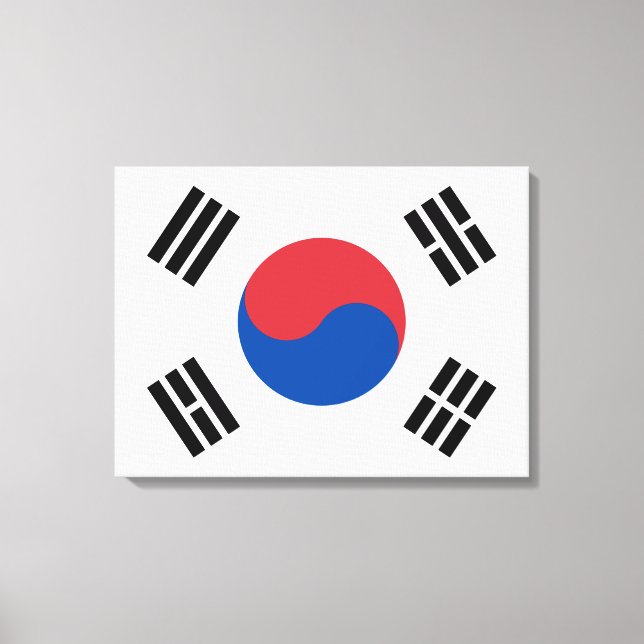 Flag of South Korea (ROK) Canvas Print (Front)