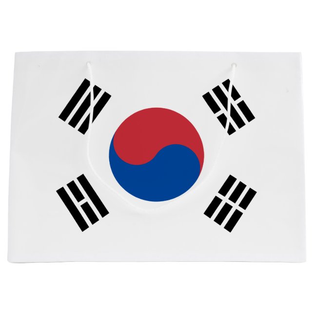 Flag of South Korea (ROK) Large Gift Bag (Front)