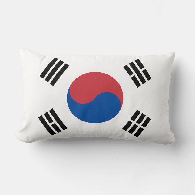 Flag of South Korea (ROK) Lumbar Pillow (Front)