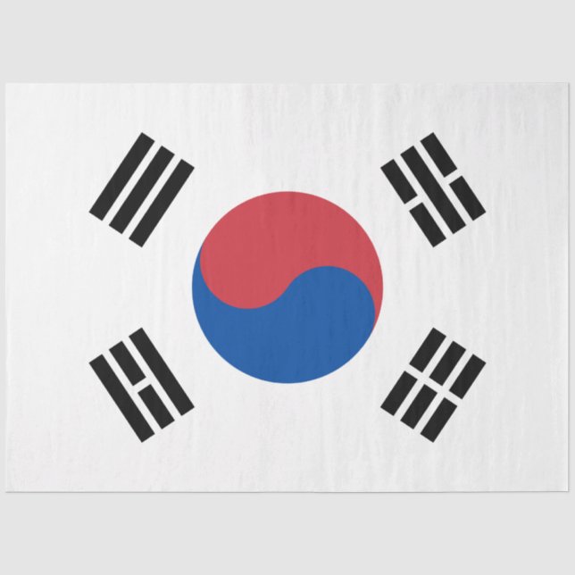 Flag of South Korea (ROK) Tissue Paper (Front)