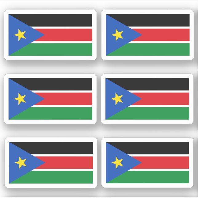 Flag of South Sudan - a collection Sticker (Front)
