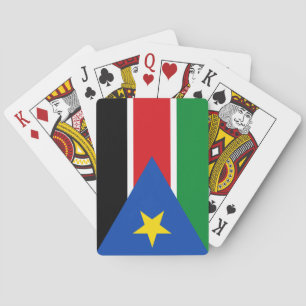 Flag of South Sudan (Africa) Poker Cards