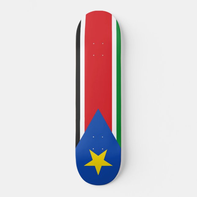 Flag of South Sudan (Africa) Skateboard (Front)