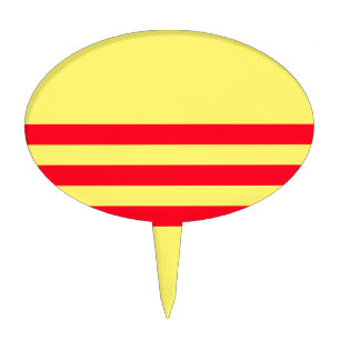 Flag of South Vietnam Cake Topper