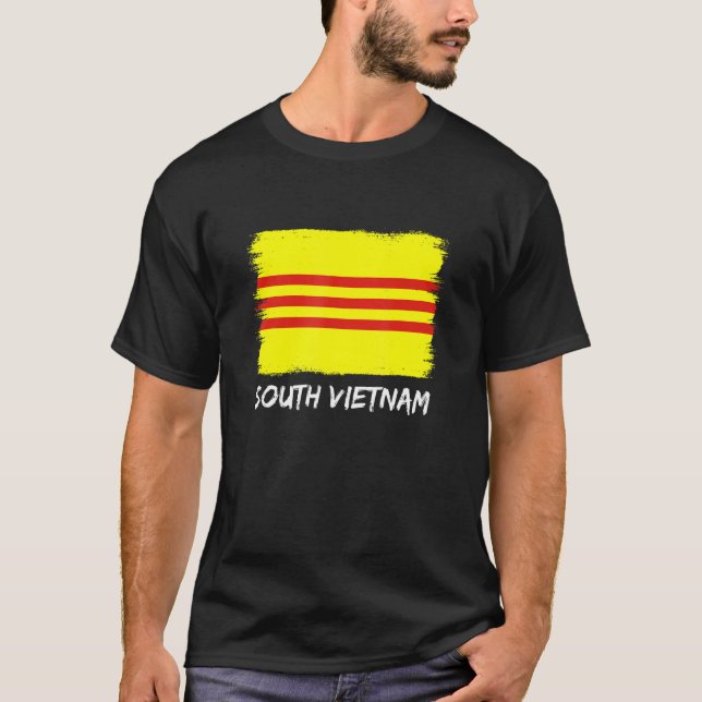 Flag Of South Vietnam T-Shirt (Front)