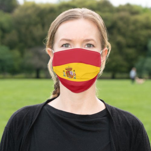 Flag of Spain Adult Cloth Face Mask
