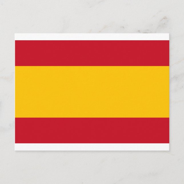 Flag of Spain, Bandera de España, Bandera Española Postcard (Front)