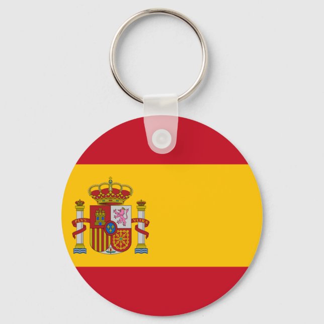 Flag of Spain - Bandera de España - Spanish Flag Keychain (Front)