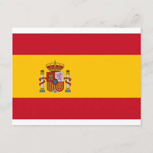 Flag of Spain _ Bandera de Espaa _ Spanish Flag Postcard