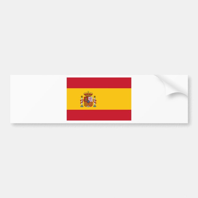 Flag of Spain Bumper Sticker (Front)