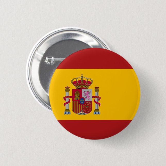 Flag of Spain Button (Front & Back)