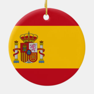 Flag of Spain Ceramic Ornament