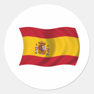 Flag of Spain Classic Round Sticker