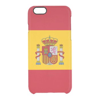 Flag Of Spain Clear Iphone Case by Flagosity at Zazzle