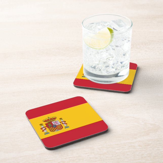 Flag of Spain Drink Coaster (Right Side)