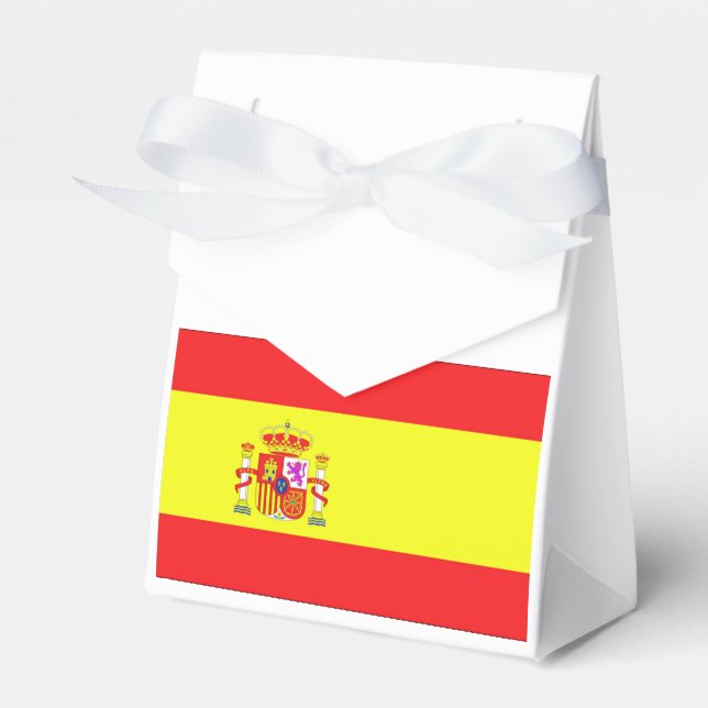 Flag of Spain Favor Boxes (Front Side)